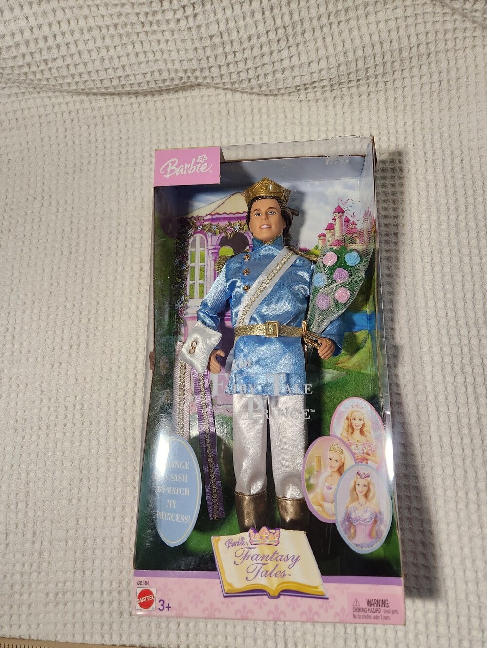 Barbie Fantasy Tales Ken Fairy Tale Prince doll, model B6384 NIB 2003